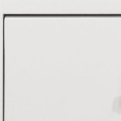 24" White Two Drawer Nightstand