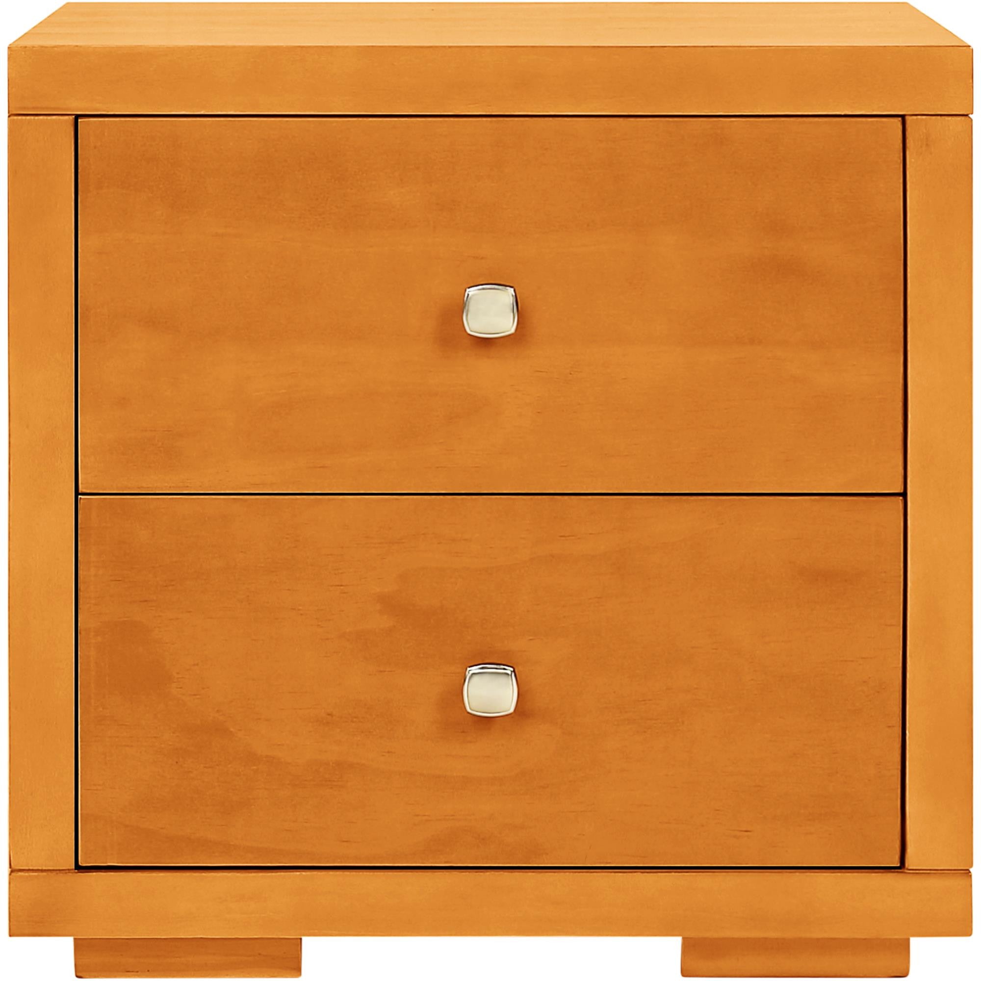 19" Cherry Two Drawer Nightstand
