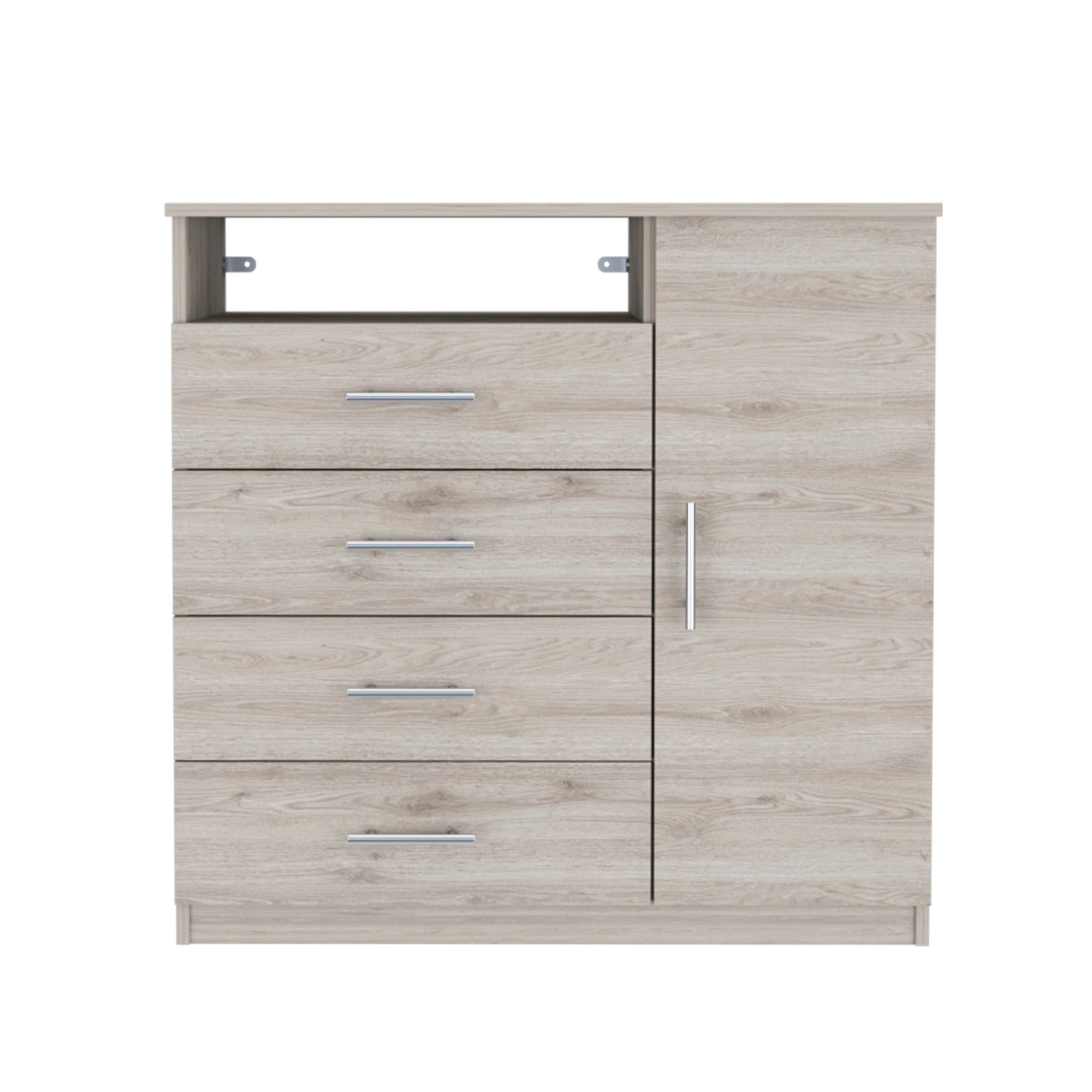 36" Light Gray Four Drawer Dresser