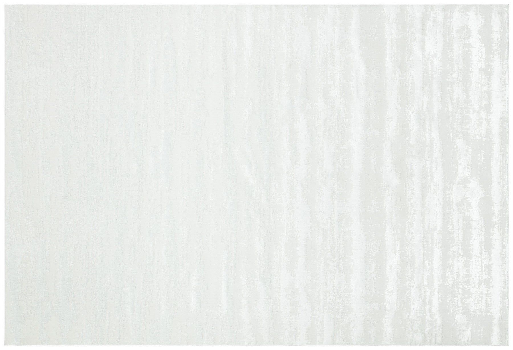 3' X 5' White Abstract Washable Non Skid Area Rug