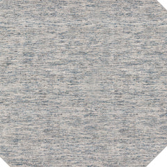 10' Blue and Ivory Octagon Wool Hand Loomed Area Rug