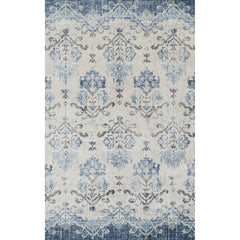 10' x 13' Blue and Ivory Oriental Area Rug