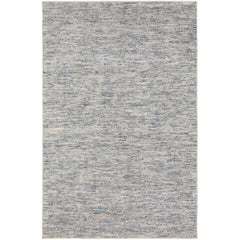 4' Blue and Ivory Octagon Wool Hand Loomed Area Rug