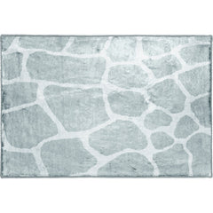2' x 3' Gray and Ivory Animal Print Handmade Non Skid Area Rug