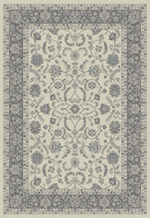 8' x 10' Ivory and Gray Oriental Area Rug