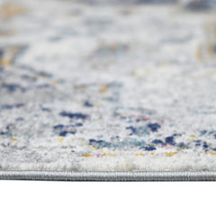 3' X 5' Gray Medallion Power Loom Area Rug