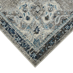 3' X 5' Teal Blue Medallion Power Loom Area Rug