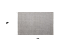 8' x 10' Beige Hand Woven Non Skid Area Rug