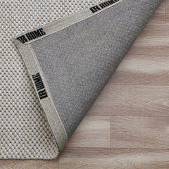 8' x 10' Beige Hand Woven Non Skid Area Rug