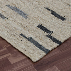 8' x 10' Blue and Gray Abstract Hand Woven Area Rug