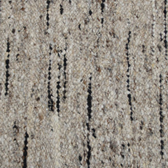 9' x 12' Beige and Black Abstract Hand Woven Area Rug