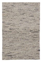 9' x 12' Beige and Black Abstract Hand Woven Area Rug