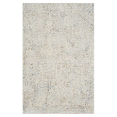 9' x 12' Ivory and Gray Abstract Area Rug