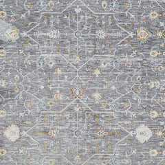 5' x 8' Gray and Ivory Floral Area Rug