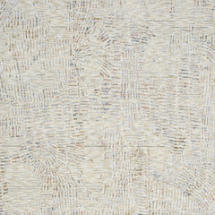 2' x 3' Ivory and Gray Abstract Area Rug