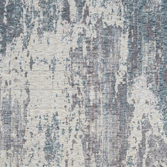 9' x 12' Gray and Ivory Abstract Area Rug