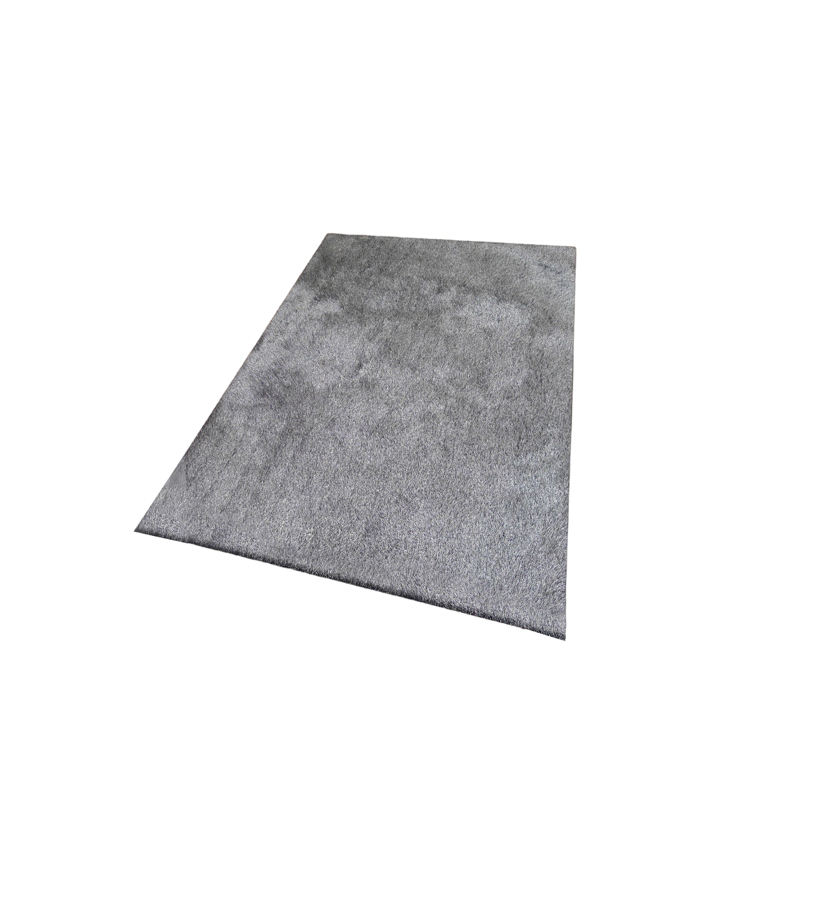 8' x 11' Gray Shag Hand Tufted Area Rug