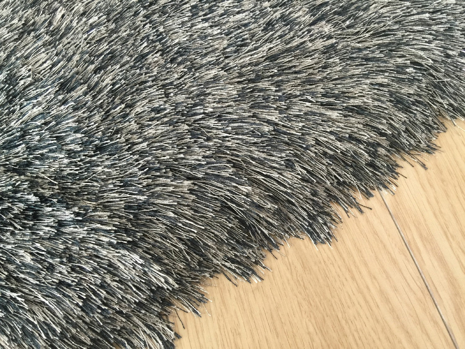 8' x 11' Gray Shag Hand Tufted Area Rug