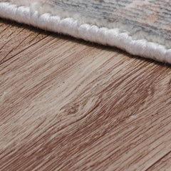 9' x 12' Gray and Pink Abstract Hand Loomed Area Rug