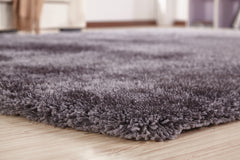 8' x 11' Gray Shag Hand Tufted Area Rug
