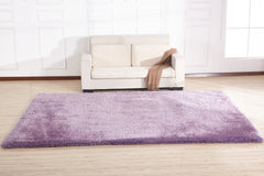 5' x 7' Lavender Shag Hand Tufted Area Rug