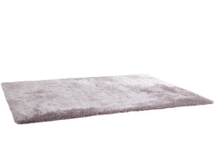 8' x 11' Silver Shag Hand Tufted Area Rug