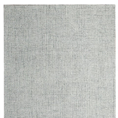 9' x 12' Green and Ivory Wool Checkered Hand Tufted Area Rug