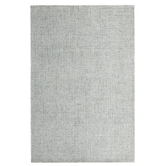 9' x 12' Green and Ivory Wool Checkered Hand Tufted Area Rug