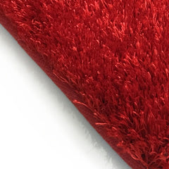 5' x 7' Red Shag Hand Tufted Area Rug