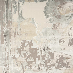 5' x 8' Gray and Beige Abstract Area Rug