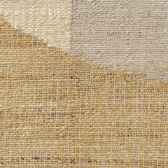 8' x 10' Natural and Ivory Abstract Hand Woven Area Rug