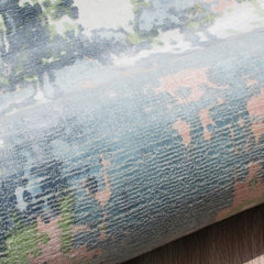 9' x 12' Gray and Yellow Abstract Hand Loomed Area Rug