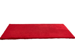 8' x 11' Red Shag Hand Tufted Area Rug