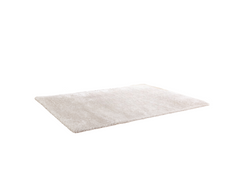 5' x 7' White Shag Hand Tufted Area Rug