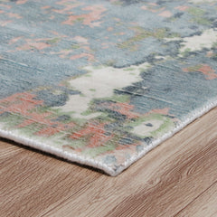 8' x 10' Gray and Yellow Abstract Hand Loomed Area Rug