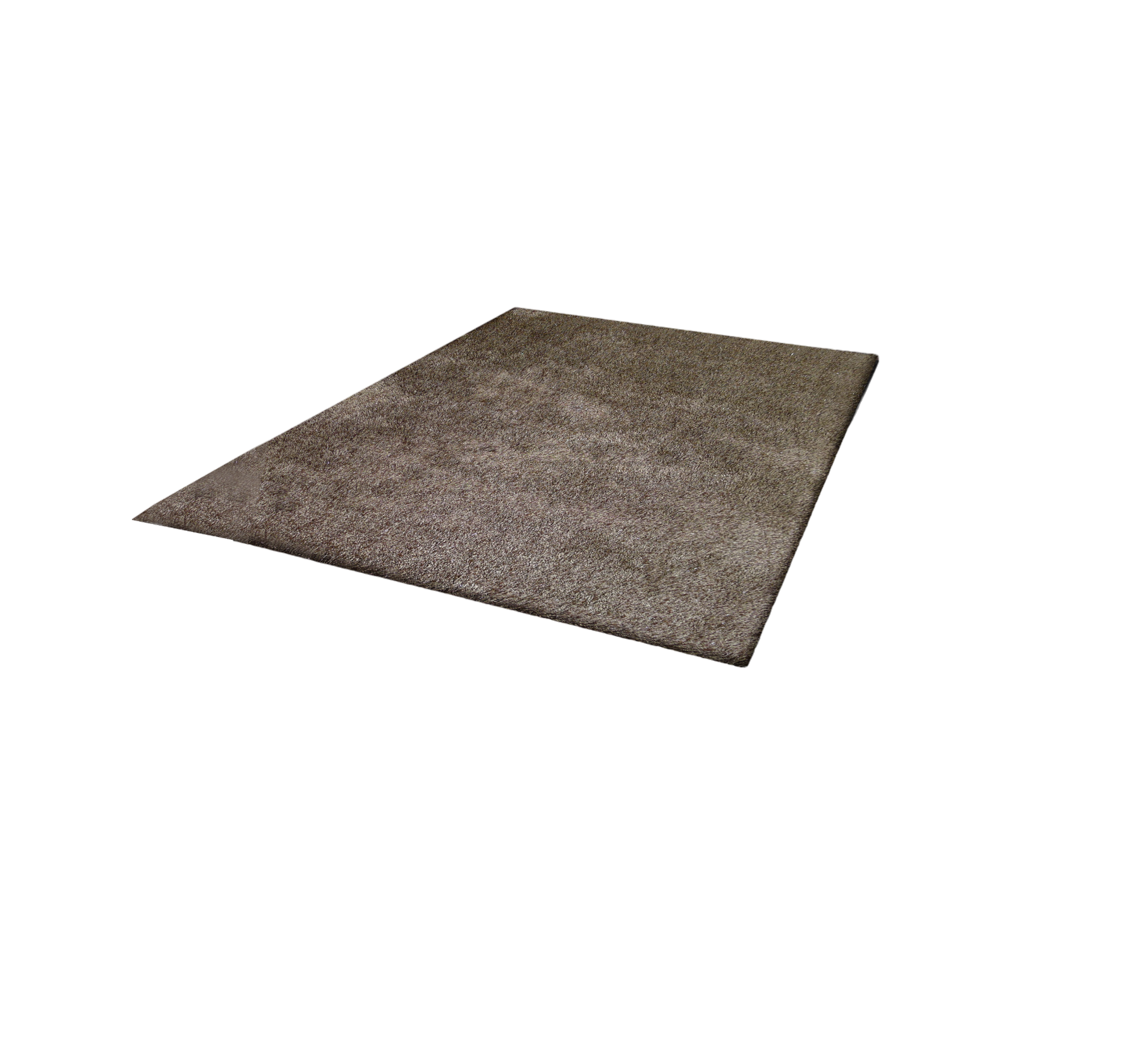 8' x 11' Brown Shag Hand Tufted Area Rug