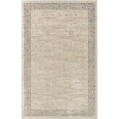 8' x 10' Beige and Ivory Floral Area Rug
