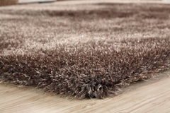 8' x 11' Charcoal Shag Hand Tufted Area Rug