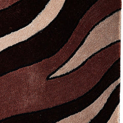 8' x 11' Beige Shag Hand Tufted Area Rug