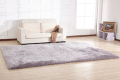 5' x 7' Silver Shag Hand Tufted Area Rug