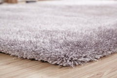5' x 7' Silver Shag Hand Tufted Area Rug