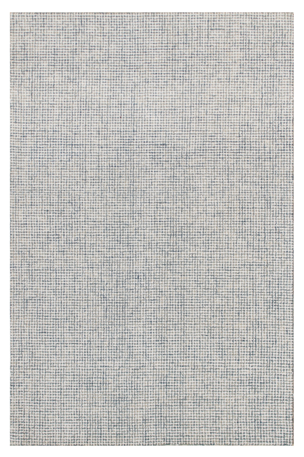 5' x 7' Blue and Ivory Wool Abstract Hand Tufted Area Rug