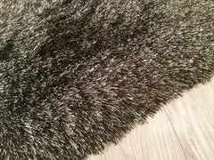 5' x 7' Brown Shag Hand Tufted Area Rug