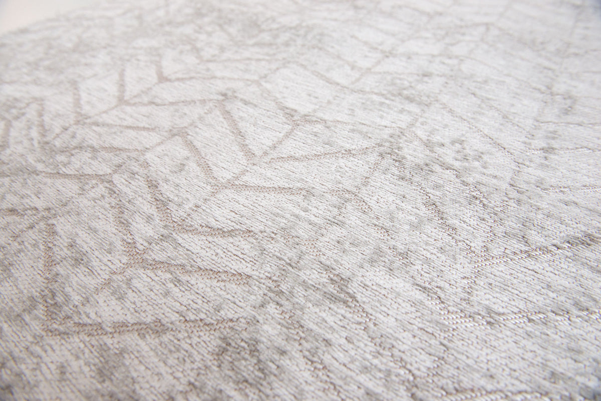 3' X 5' Gray and White Chevron Non Skid Area Rug