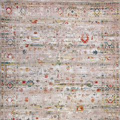 8' x 11' Gray and Brown Oriental Non Skid Area Rug