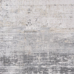 8' x 11' Gray and White Abstract Non Skid Area Rug