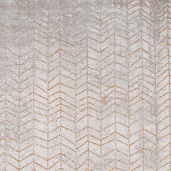8' x 11' Gray and Yellow Chevron Non Skid Area Rug