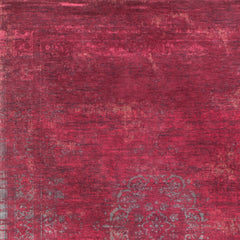 3' X 5' Gray and Pink Medallion Non Skid Area Rug