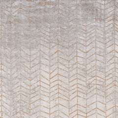 6' X 8' Gray and Yellow Chevron Non Skid Area Rug