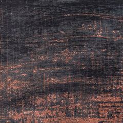 7' x 9' Black and Gold Abstract Non Skid Area Rug